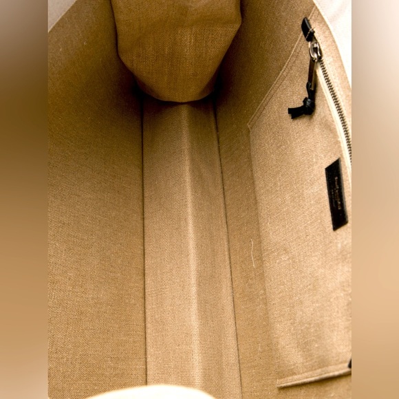 Saint Laurent Rive Gauche Tote in Canvas with black handle handle - Picture 5 of 5